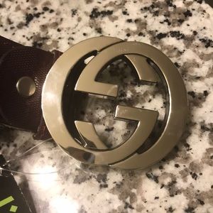 GUCCI Belt - Burgundy Signature Pattern -SZ 48/120